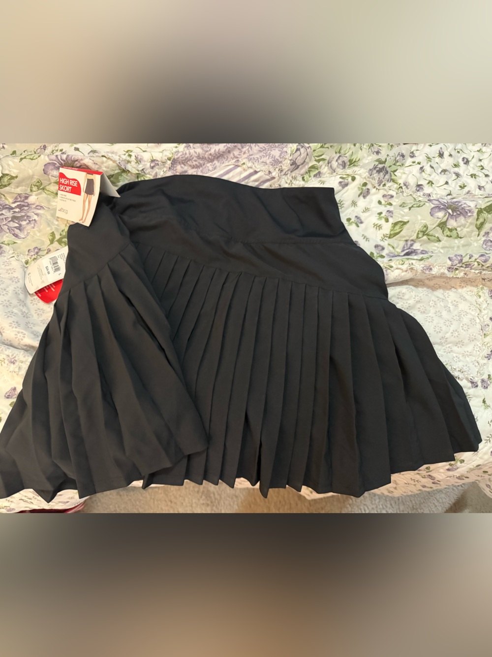 NWT BCG brand Black Pleated tennis skort women’s size L